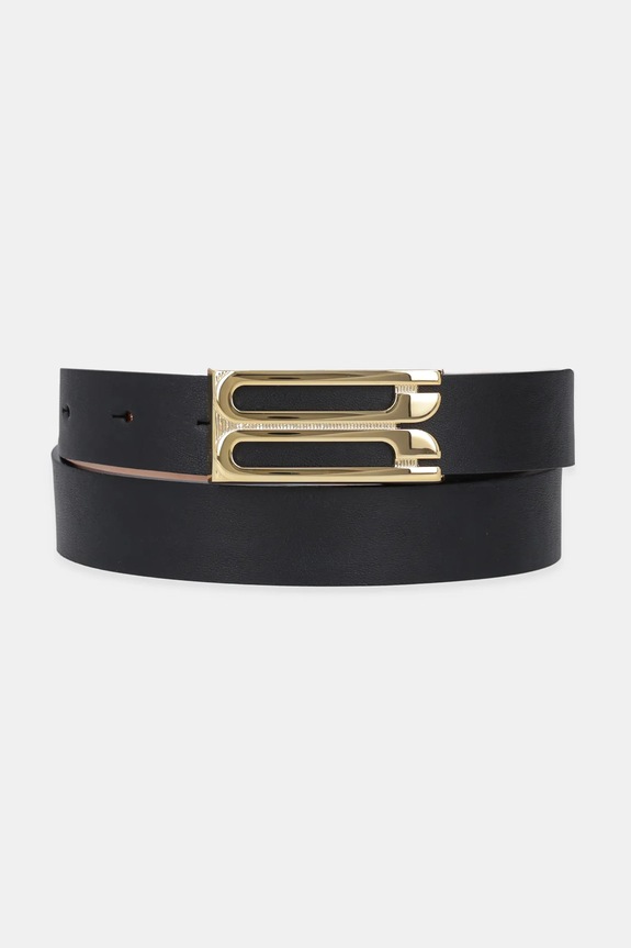 Kožený pásek Victoria Beckham černá 1125ABL006369A