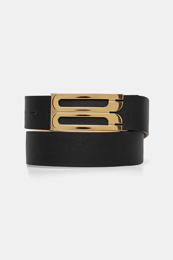 Victoria Beckham pasek skórzany czarny 1324ABL005770A