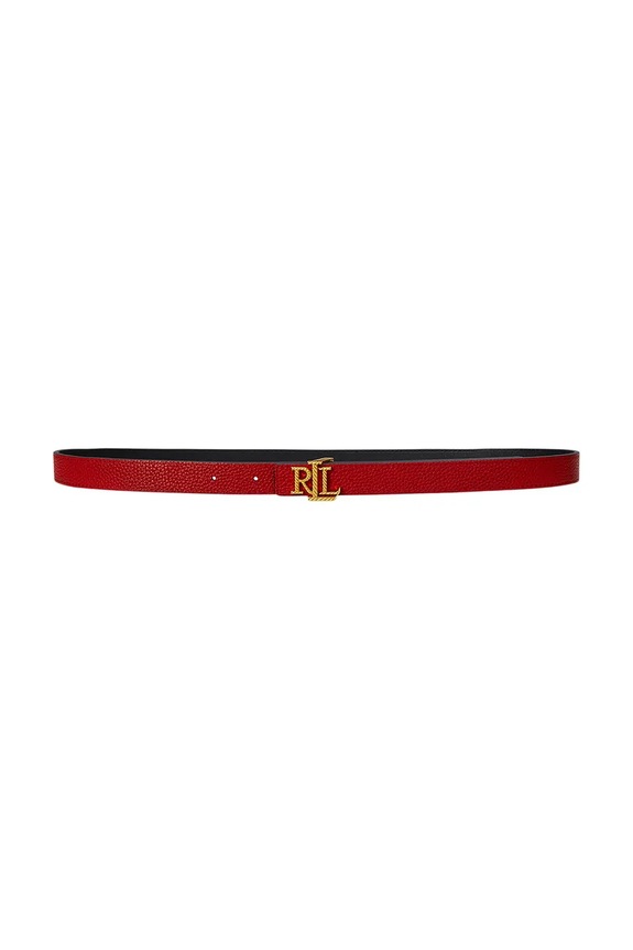 Kožený pásek Lauren Ralph Lauren 412959135 černá SS25