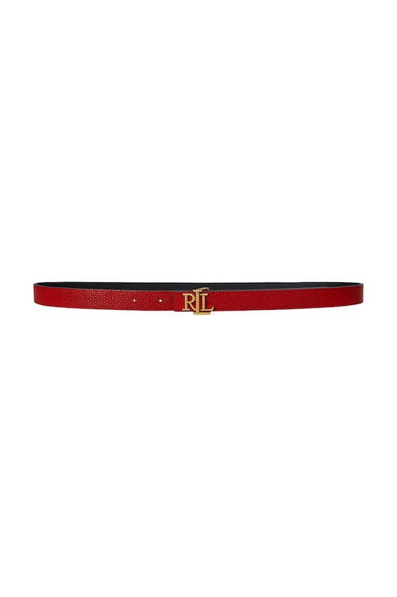 Kožený pásek Lauren Ralph Lauren 412959135 černá SS25