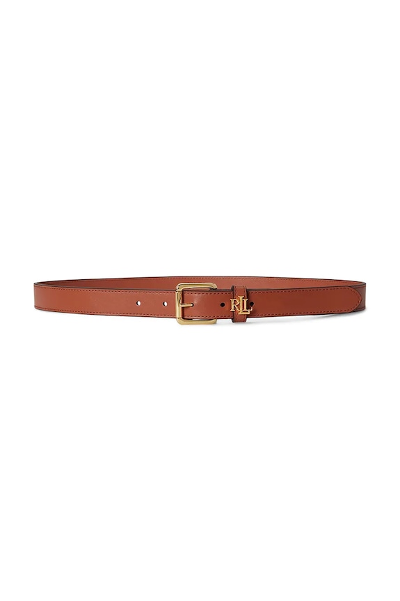 Lauren Ralph Lauren ремінь жіночий шкіряний коричневий 412968763