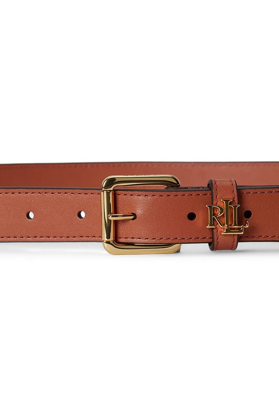 Lauren Ralph Lauren ремінь жіночий шкіряний 412968763 коричневий SS26