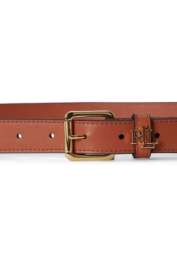 Lauren Ralph Lauren ремінь жіночий шкіряний 412968763 коричневий SS26