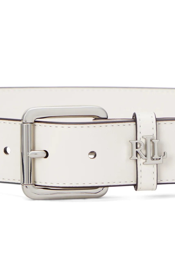 Lauren Ralph Lauren remen za žene kožni 412968765 bijela SS26