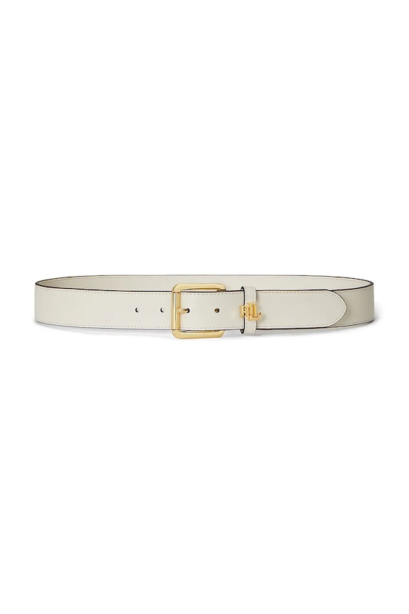Lauren Ralph Lauren ремінь жіночий шкіряний бежевий 412968765