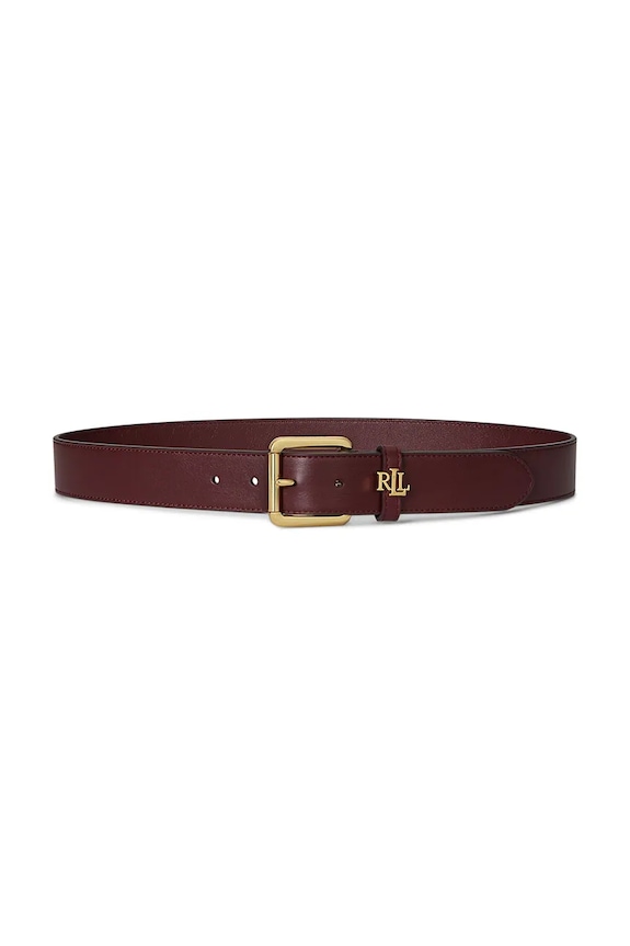 Lauren Ralph Lauren pas ženski usnjeni bordo 412968765