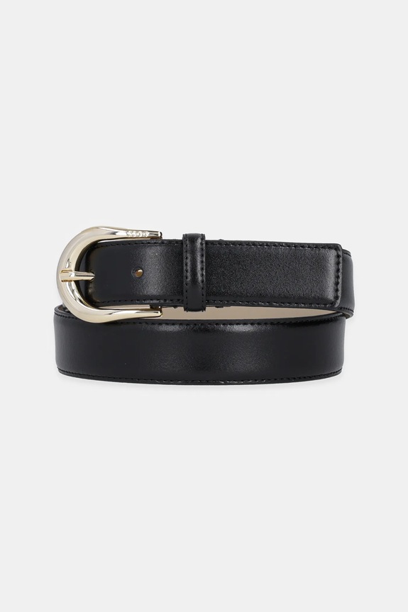 BOSS curea de piele Carol-St-G negru 50536887