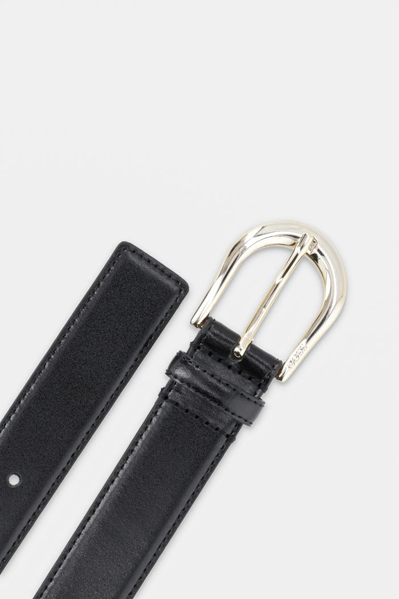 BOSS curea de piele Carol-St-G 50536887 negru SS26