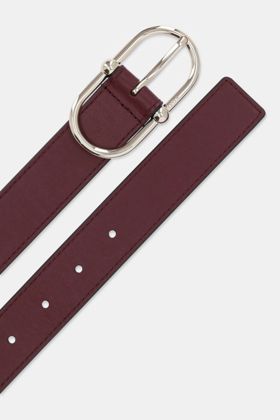 Furla pasek skórzany WC00077.AX0733.26700 bordowy SS25