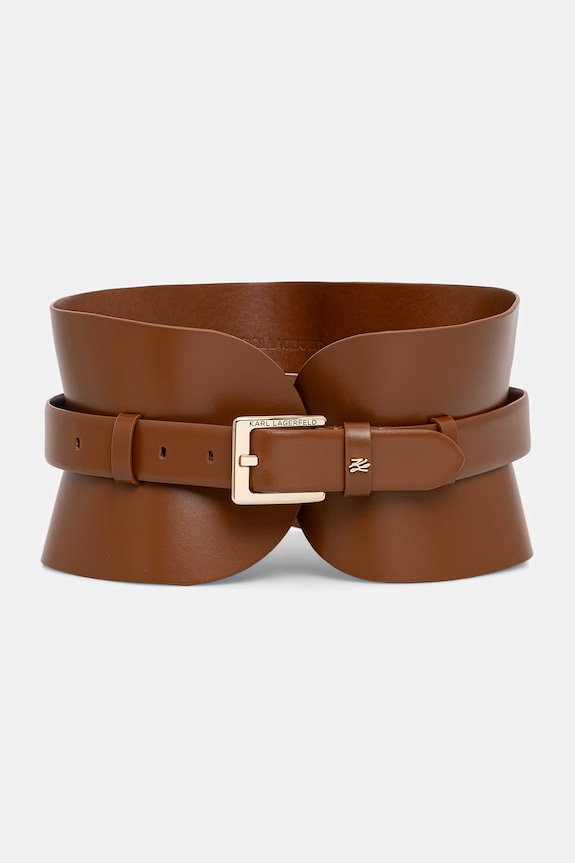 Karl Lagerfeld ζώνη Γυναικεία δερμάτινη καφέ A1W33063