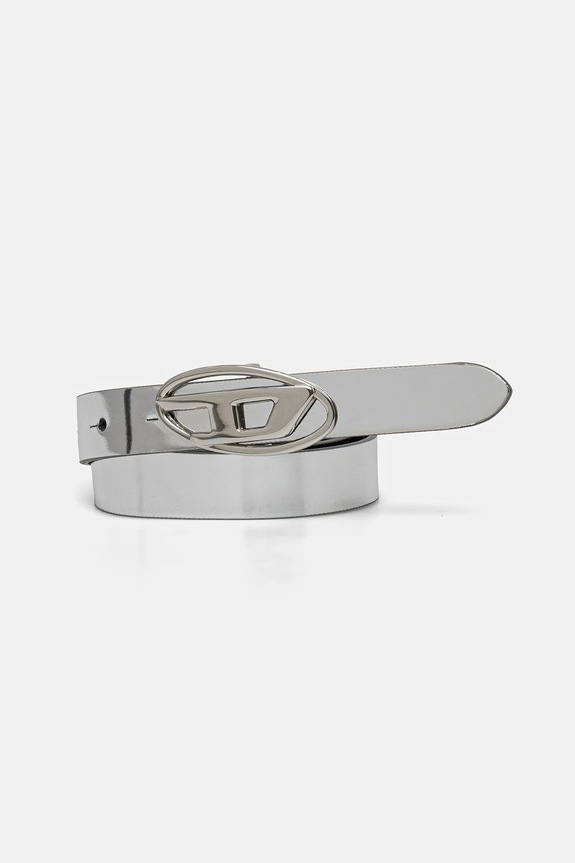 Pásek Diesel OVAL D LOGO B-1DR 20 belt stříbrná X09727.P1660