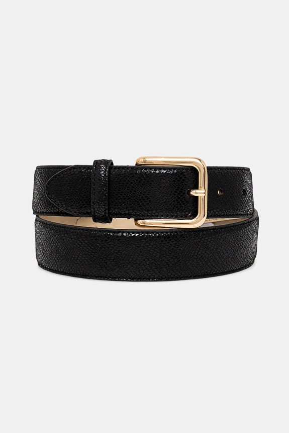Kožený pásek Guess černá BW9190.P5135