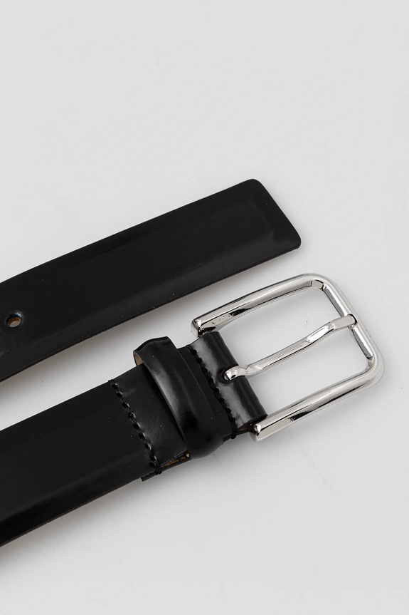 Δερμάτινη ζώνη BOSS 50536998 μαύρο SS25