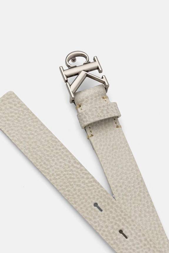 Δερμάτινη ζώνη Calvin Klein Jeans LV04K7003G μπεζ SS25
