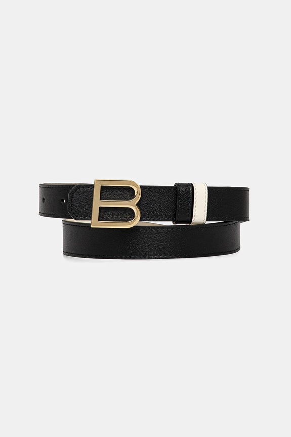 Bally pasek skórzany dwustronny WBG00B beżowy AW25