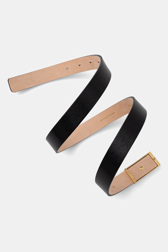 Victoria Beckham curea de piele 1324ABL005955A negru SS26