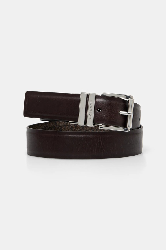 MICHAEL Michael Kors pasek dwustronny imitacja skóry licowej brązowy 559157