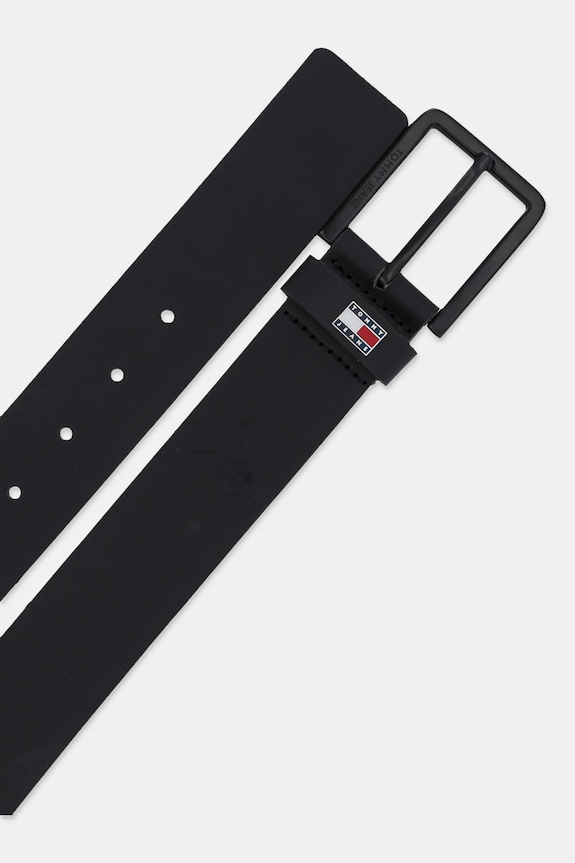 Kožni remen Tommy Jeans AM0AM12928 crna SS25
