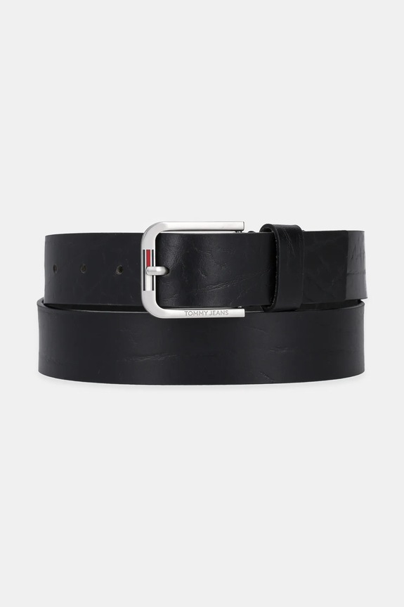 Tommy Jeans pasek skórzany czarny AM0AM13369