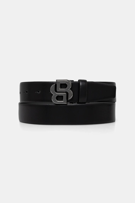 Usnjen pas BOSS B_Icon-G_Sz35 črna 50522814