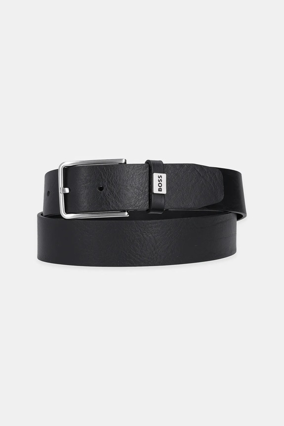 Usnjen pas BOSS Elio_Sz35 črna 50529898
