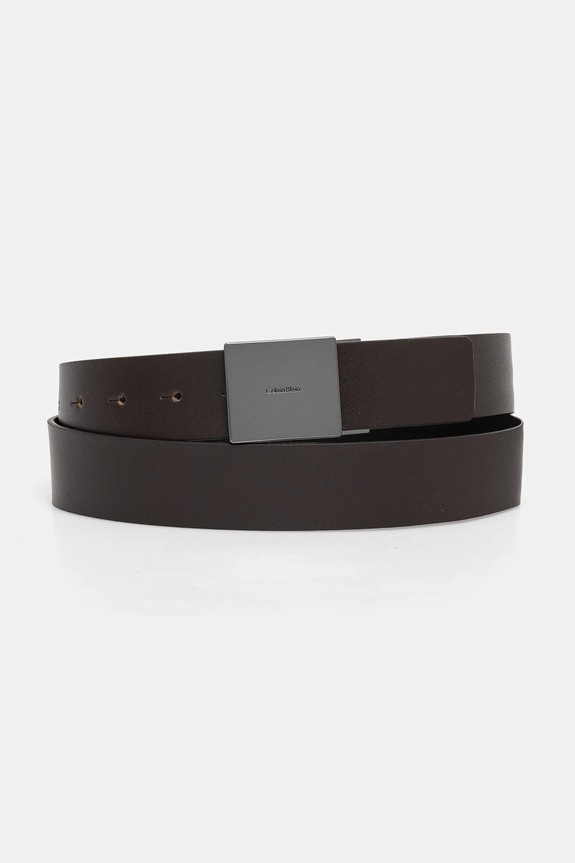 Kožený opasok Calvin Klein hnedá K50K512660