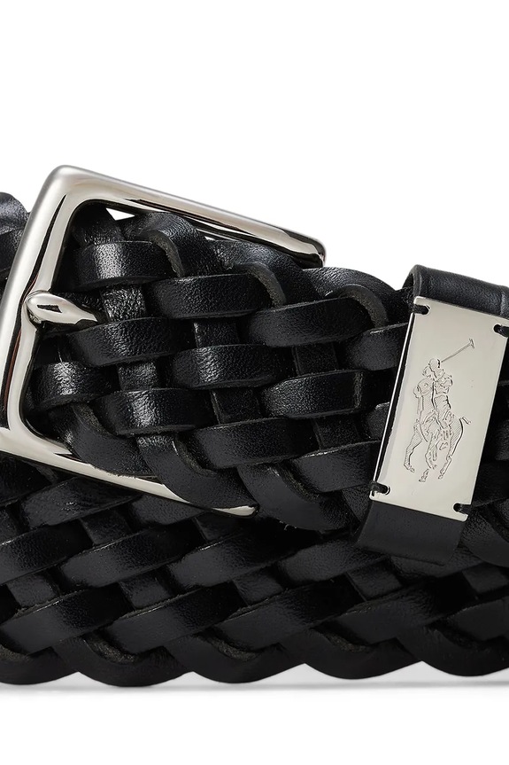 Polo Ralph Lauren pasek skórzany 405931713 czarny SS25