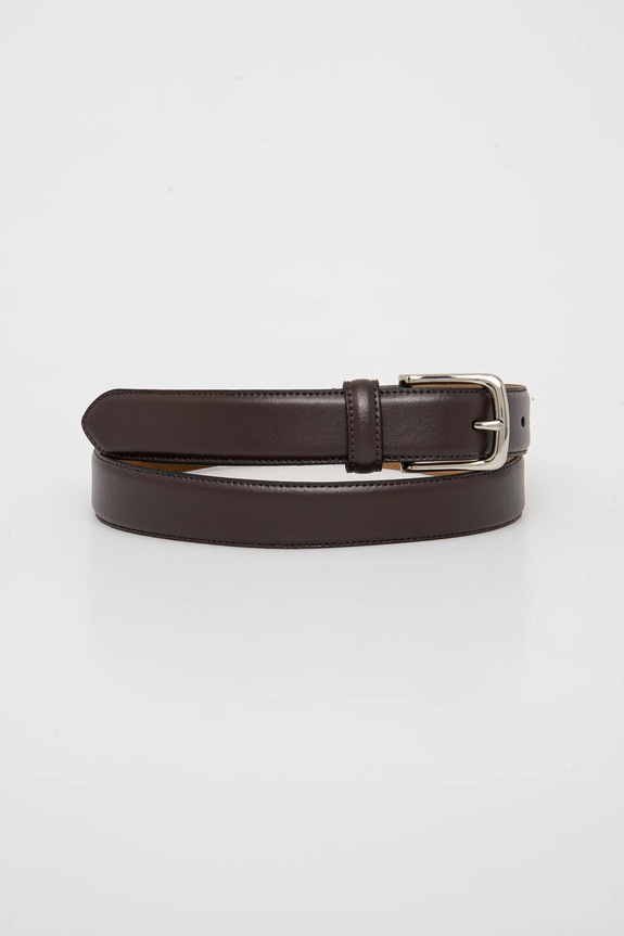 Abercrombie & Fitch cintura in pelle finta pelle fiore marrone KI112.5003.400
