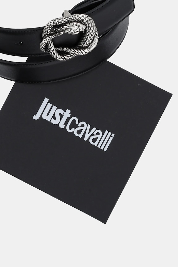 Accesorii Just Cavalli curea de piele 78QA6F40.ZP296 negru