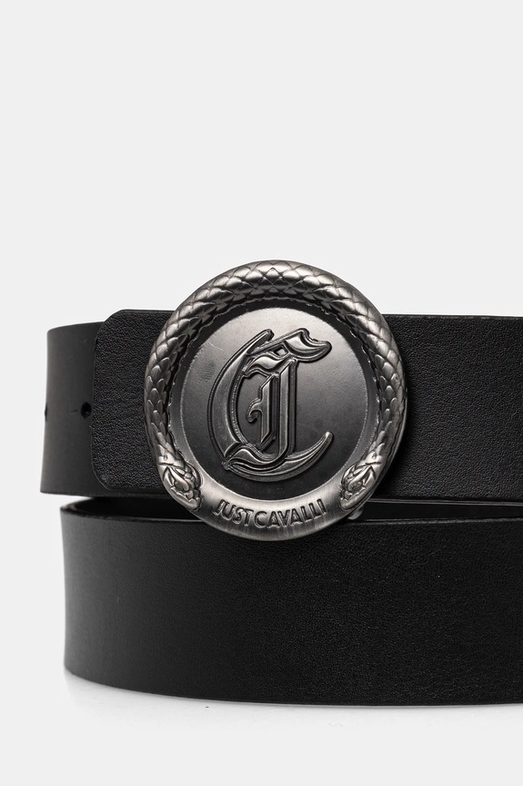 Accesorii Just Cavalli curea de piele cu două fețe 78QA6F60.ZP300 negru