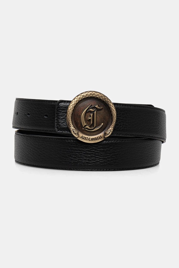 Just Cavalli curea de piele cu două fețe Gift Box negru 78QA6F60.ZP303