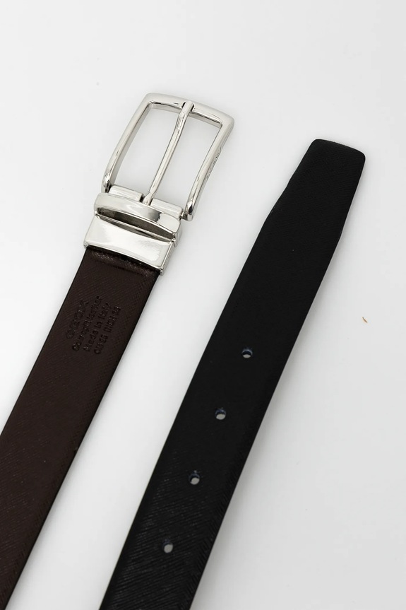 Ζώνη Geox U35K5A.B0076 μαύρο SS25