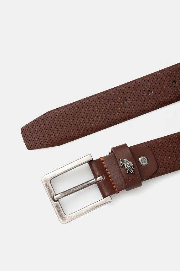 Kožni remen U.S. Polo Assn. Michigan WIUQH2570MHA smeđa SS25