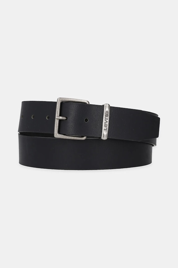 Pas Levi's Zrnato usnje črna 002G3.0000
