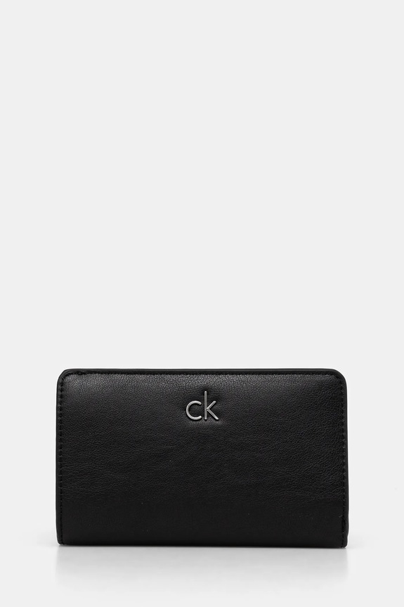 Peňaženka Calvin Klein jednofarebný čierna K60K613075