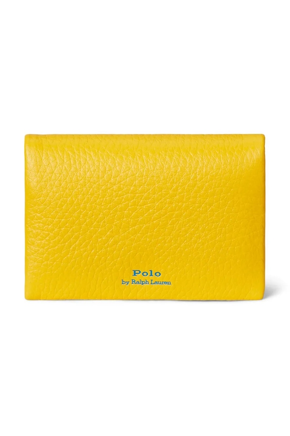 Polo Ralph Lauren portfel skórzany 427949873 żółty SS26