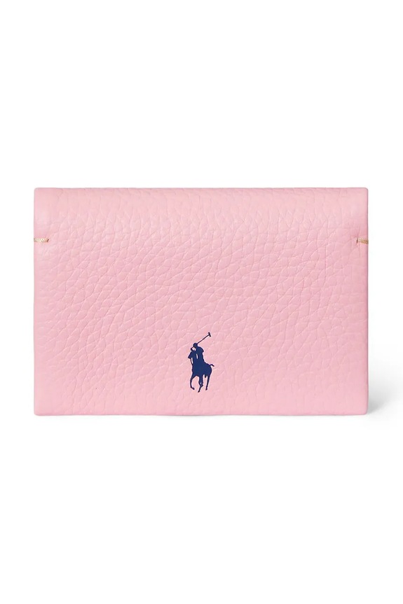 Polo Ralph Lauren portfel skórzany gładkie różowy 427949873