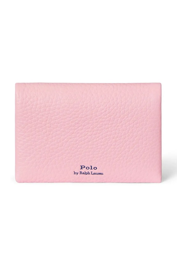 Polo Ralph Lauren portfel skórzany 427949873 różowy SS26