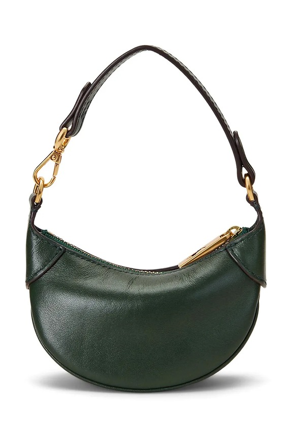 Polo Ralph Lauren leather handbag 427938050 green SS25