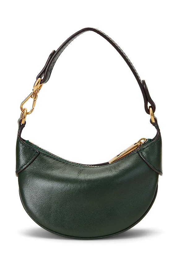 Polo Ralph Lauren leather handbag 427938050 green SS25