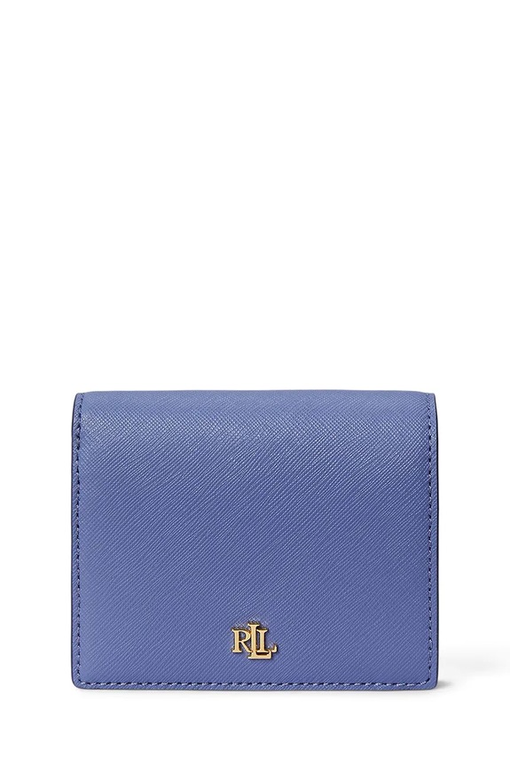 Lauren Ralph Lauren πορτοφόλι γυναικείο δερμάτινο μπλε 432962112