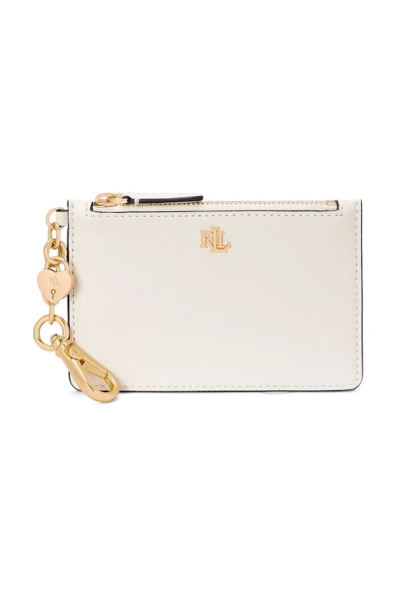 Lauren Ralph Lauren portofel de piele piele alb 432962368