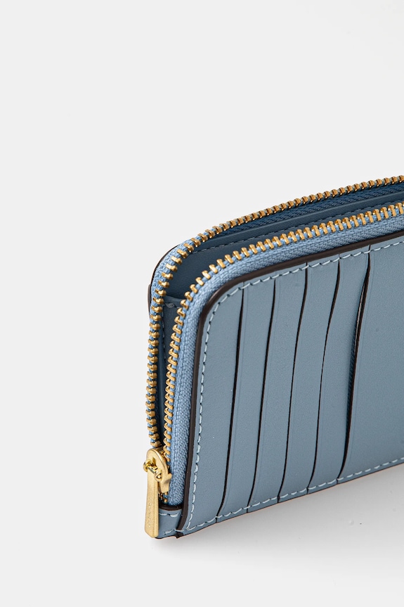 Accesorii Coach portofel de damă din piele CZ112 albastru
