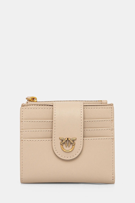 Pinko portofel de piele piele bej 103610.A0F1