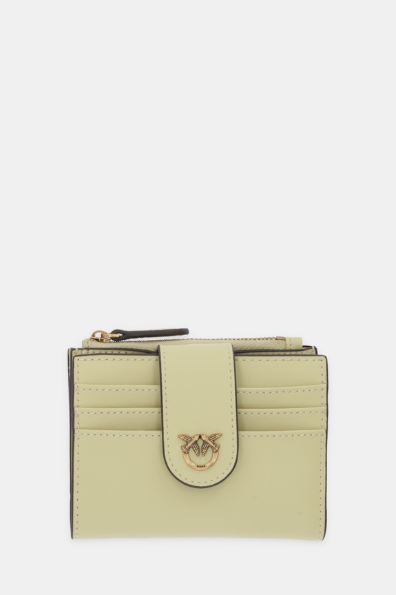 Pinko portfel skórzany żółty 103610.A0F1