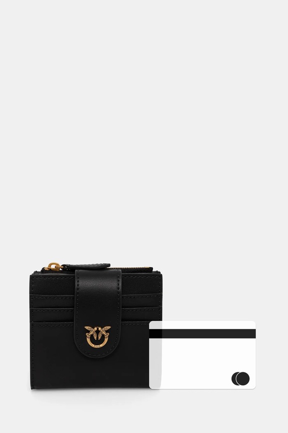 Pinko portofel de piele negru 103610.A0F1