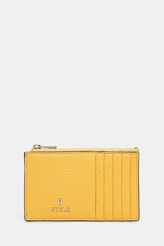 Furla portfel skórzany skóra licowa żółty WP00310.HSF000.CRE00