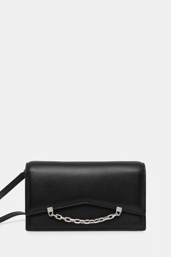 Karl Lagerfeld torebka skórzana skóra licowa czarny A1W32037