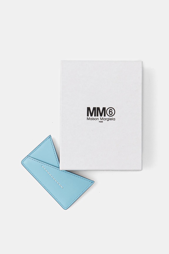 Accessori MM6 Maison Margiela portacarte in pelle SA6UI0014.P7183 blu