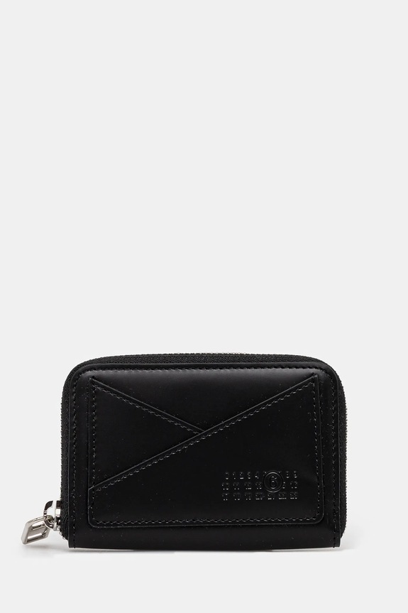 MM6 Maison Margiela portofel de piele piele negru SA6UI0016.P7183